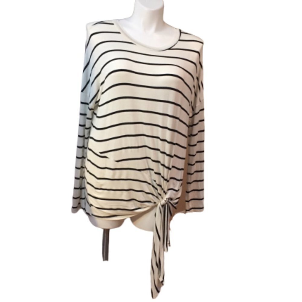 Watermelon black and white striped top size 1XL 1X